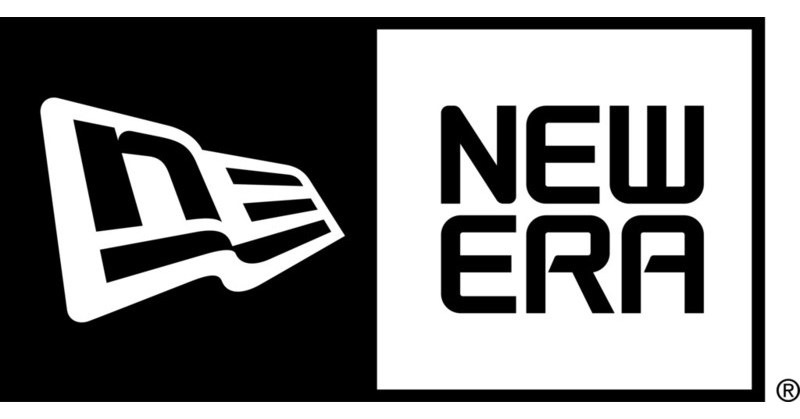 New Era logo on black background on the left